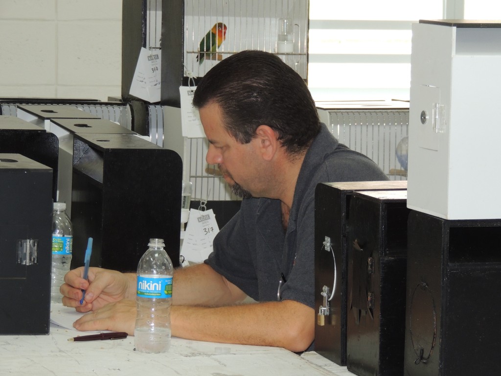 Arnaldo Repollet taking the judge's test.